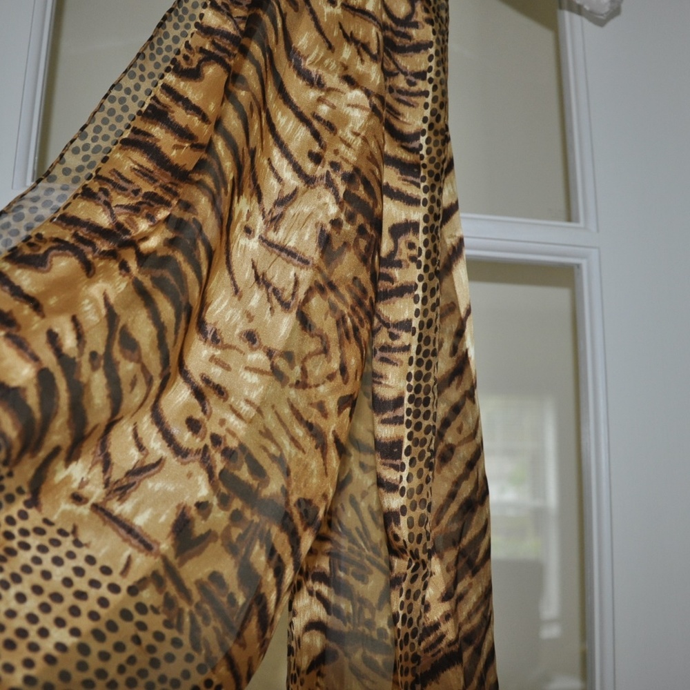 EUC Rectangle Animal Print Scarf
